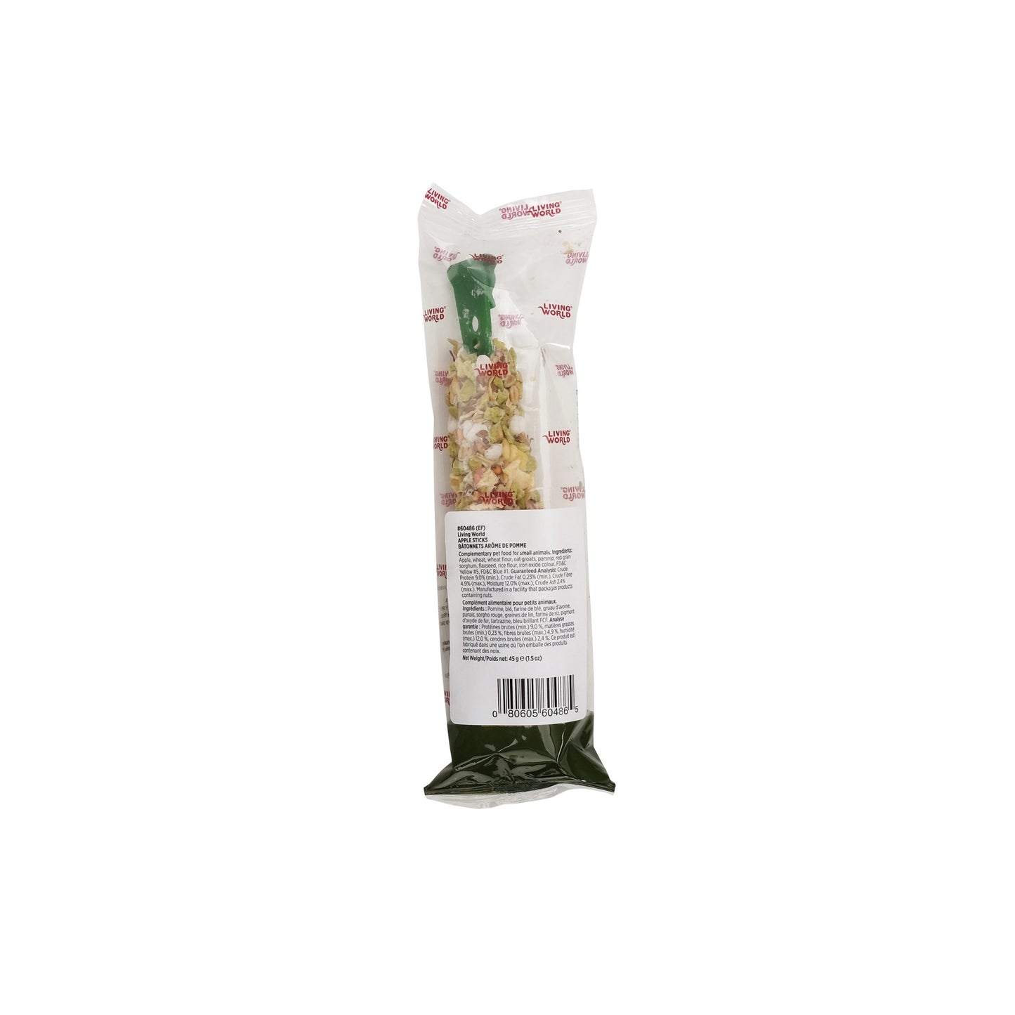 Living World Small Animal Sticks Apple Flavour with Details