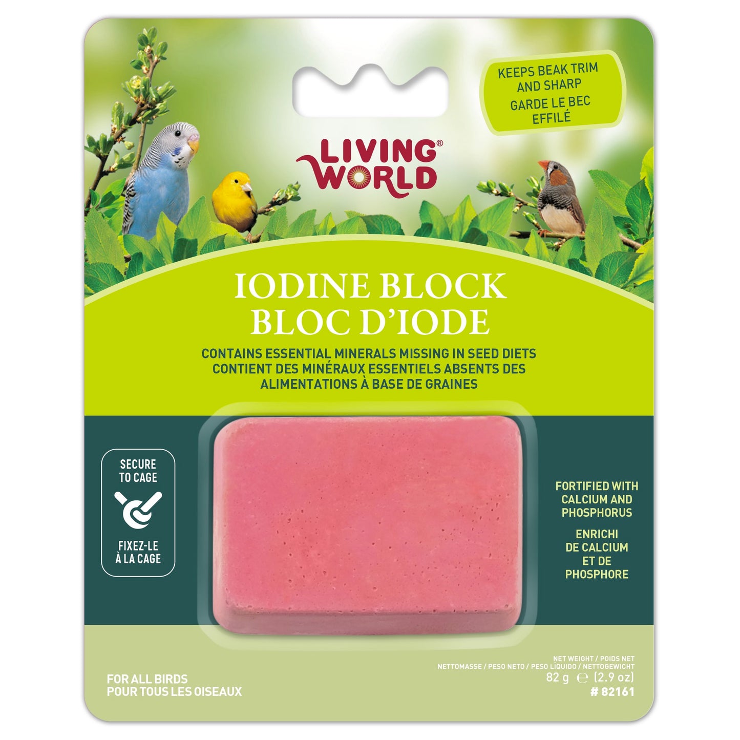 Living World Iodine Block Bird Large Front
