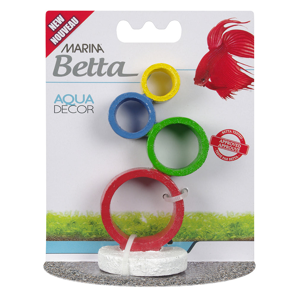 Marina Betta Aqua Decor Ornament - Circus Rings Harmony Pet Supplies Scarborough