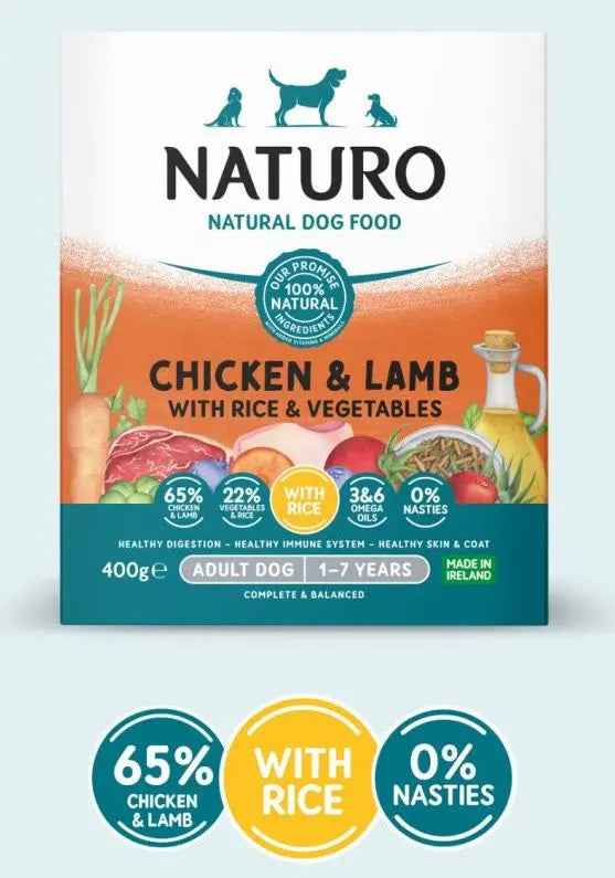 Naturo Adult Dog Chicken and Lamb with Rice & Vegetables