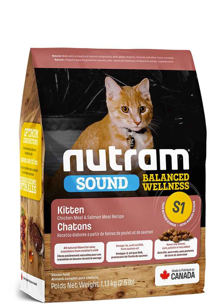 Nutram S1 Sound Balanced Wellness – Holistic Growth for Kittens