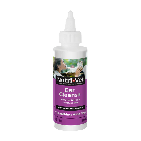 Nutri-Vet-Ear Cleanse Aloe Vera- Cat Front