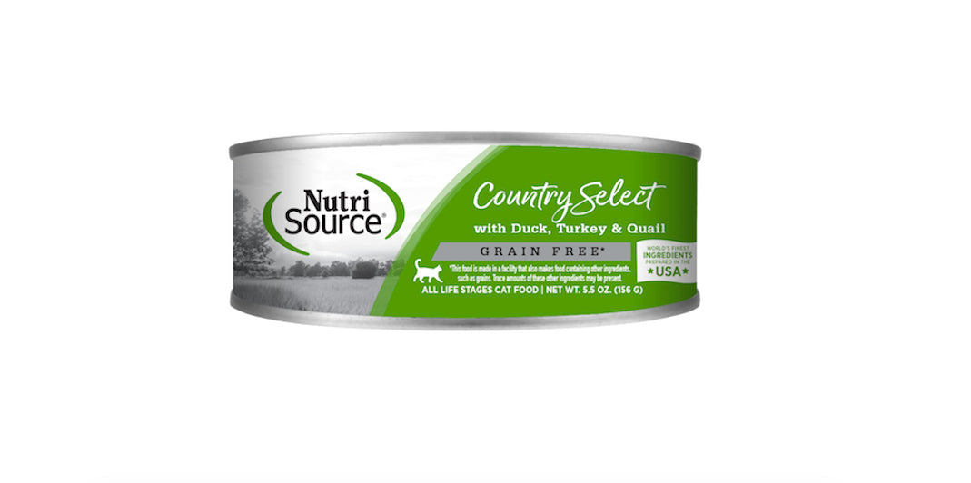 NutriSource - Country Select with Duck ,Turkey and Quail - Cat Food Harmony Pet Supplies Scarborough