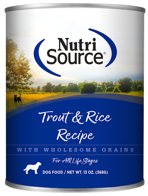 NutriSource - Trout & Rice Recipe - Wet Dog Food Harmony Pet Supplies Scarborough