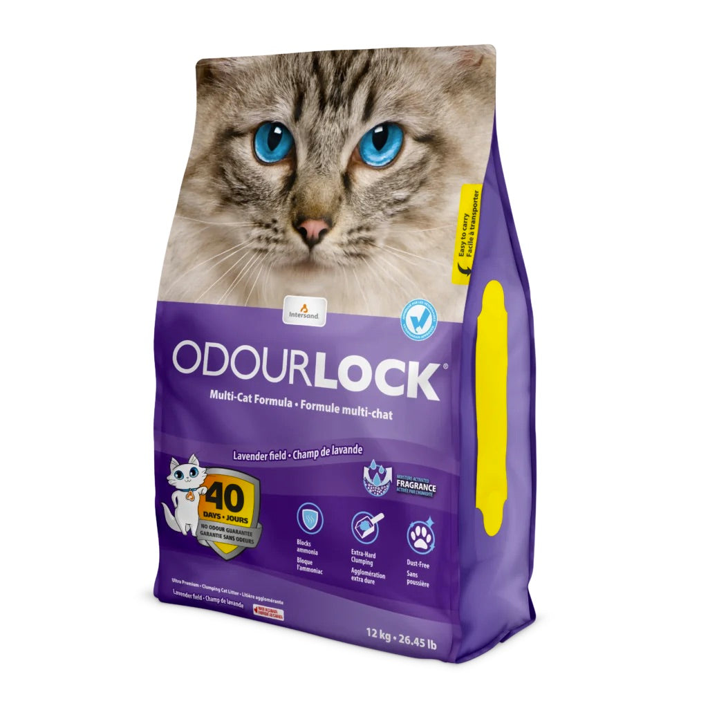 Odourlock Ultra Premium - Lavender Clumping Litter Cat Harmony Pet Supplies Scarborough