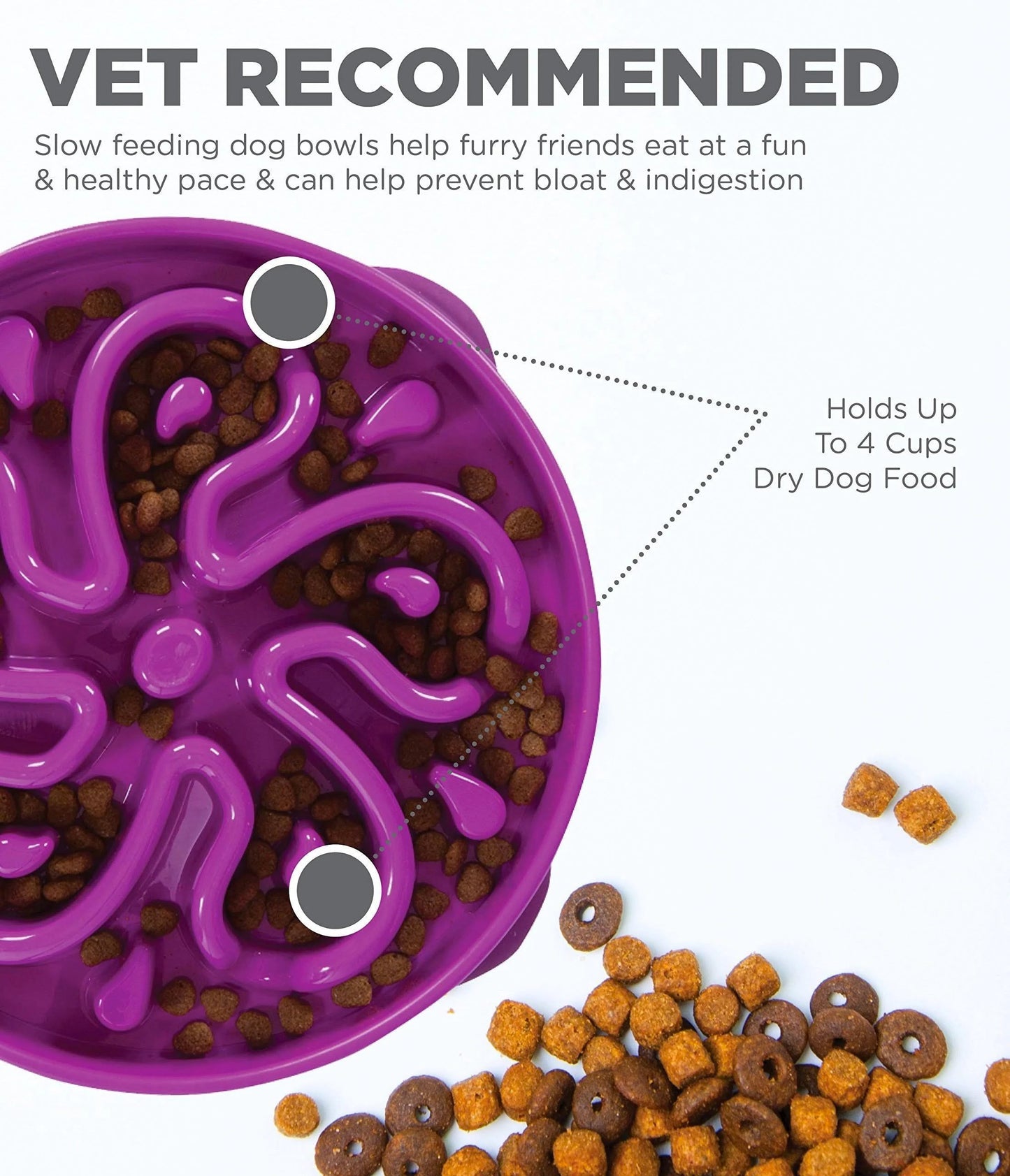 Outward Hound - Fun Feeder Slo Bowl - Medium Harmony Pet Supplies Scarborough