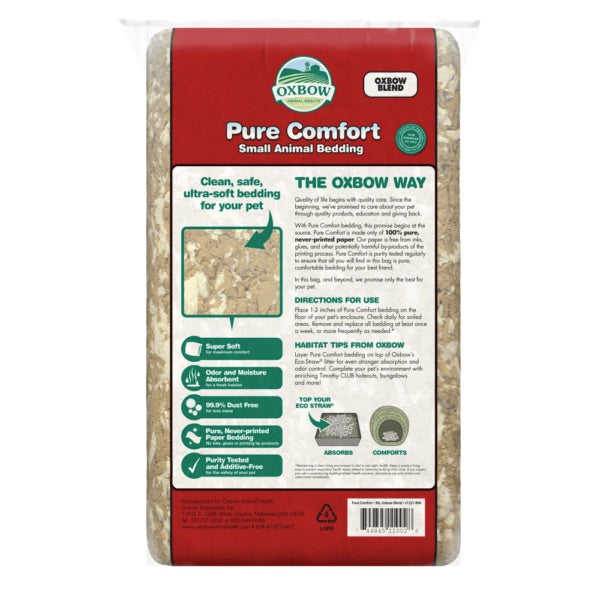 Oxbow Animal Health-Pure Comfort Small Animal Bedding Back