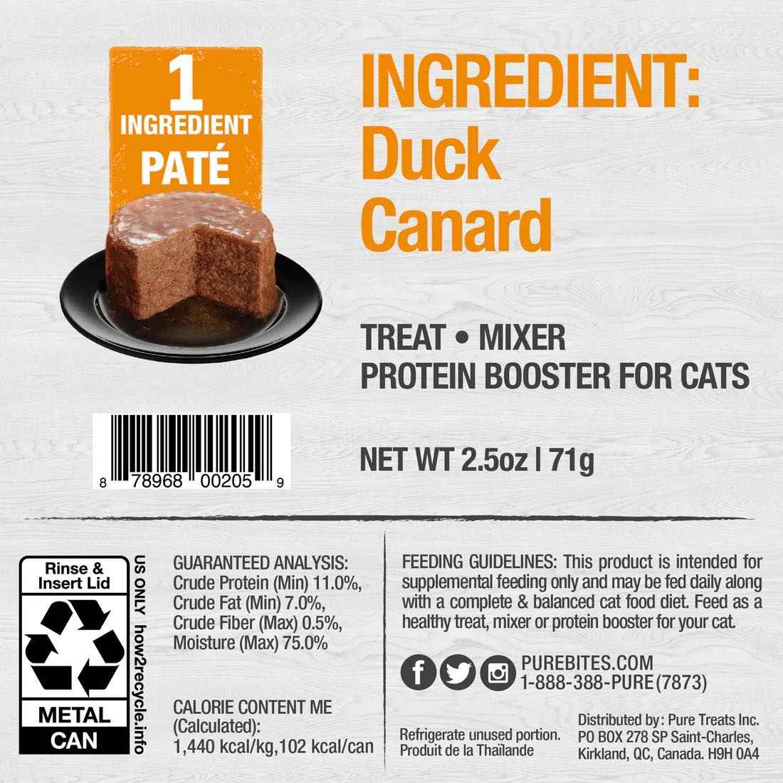 PureBites - Duck - Cat Food