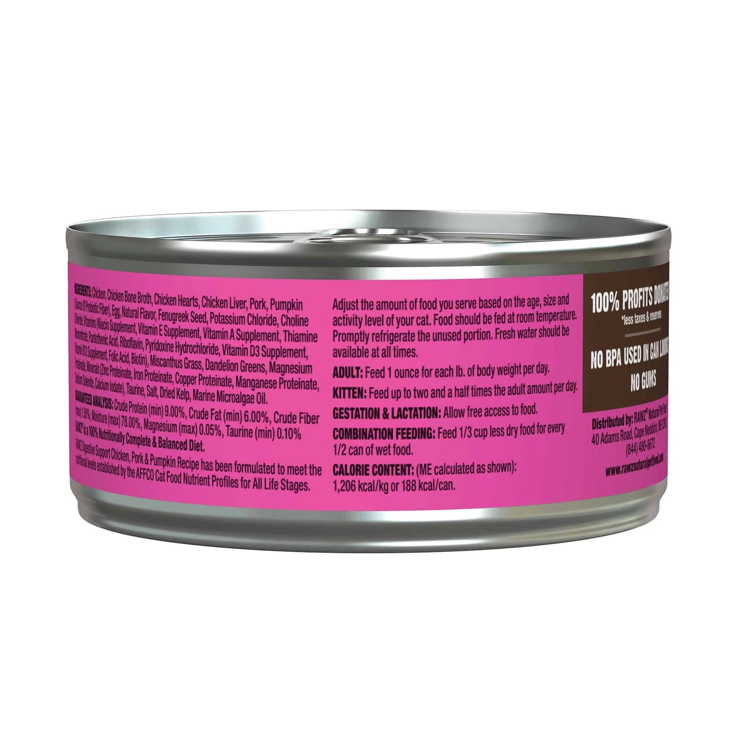 Rawz - Chicken, Pork and Pumpkin Recipe - Cat Food Harmony Pet Supplies Scarborough
