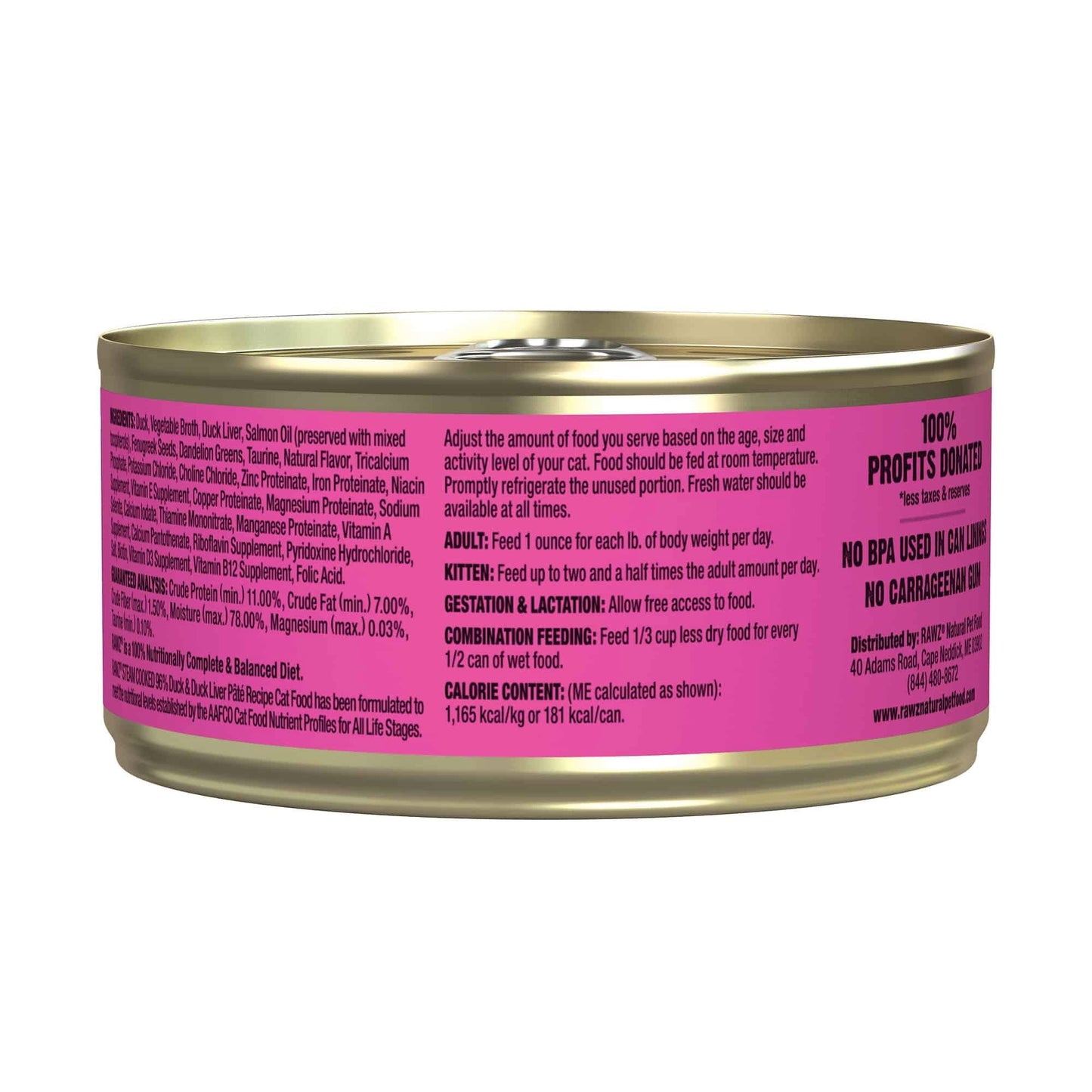 Rawz - Duck and Duck Liver Pate - Cat Food Harmony Pet Supplies Scarborough