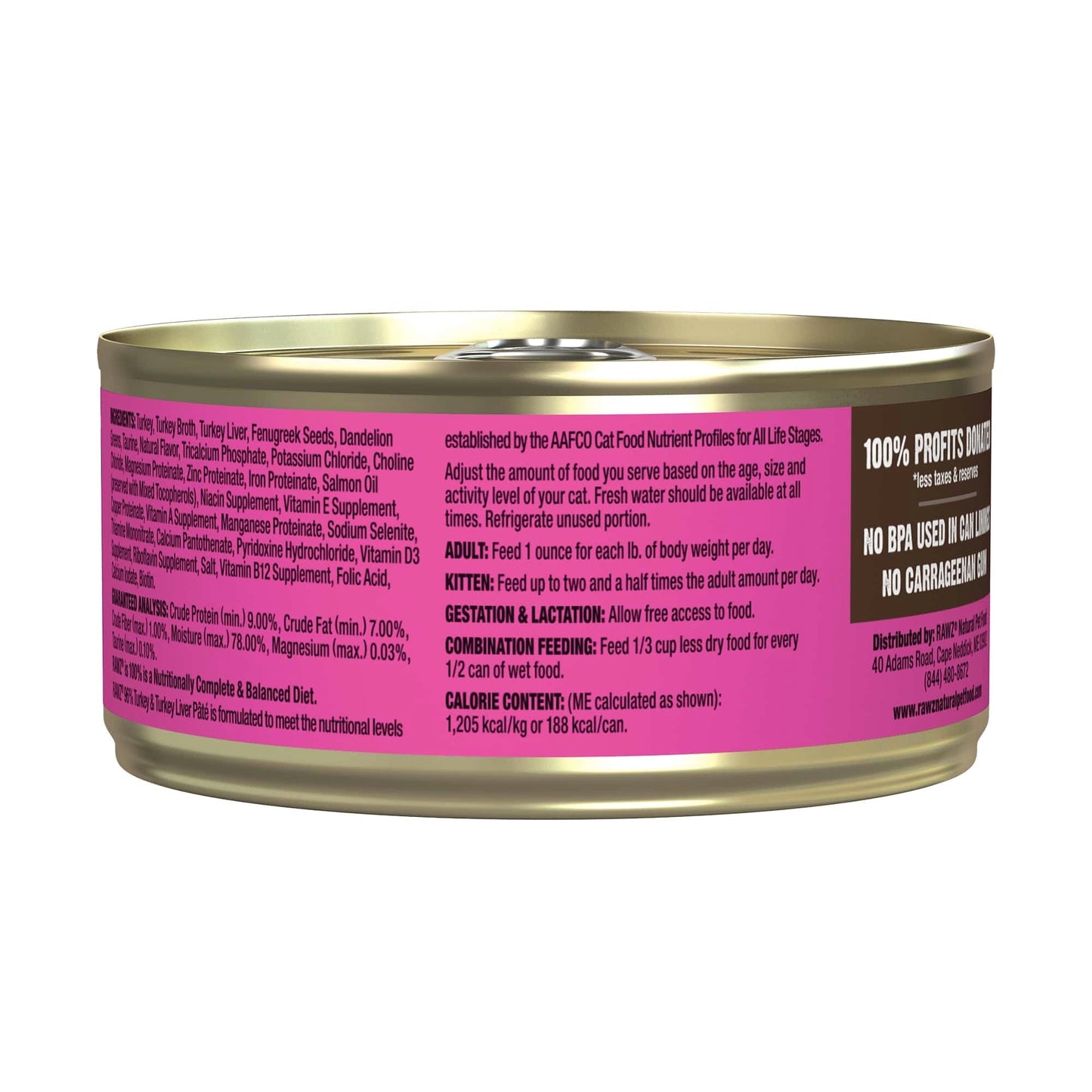 Rawz - Turkey and Turkey Liver Pate - Cat Food Harmony Pet Supplies Scarborough