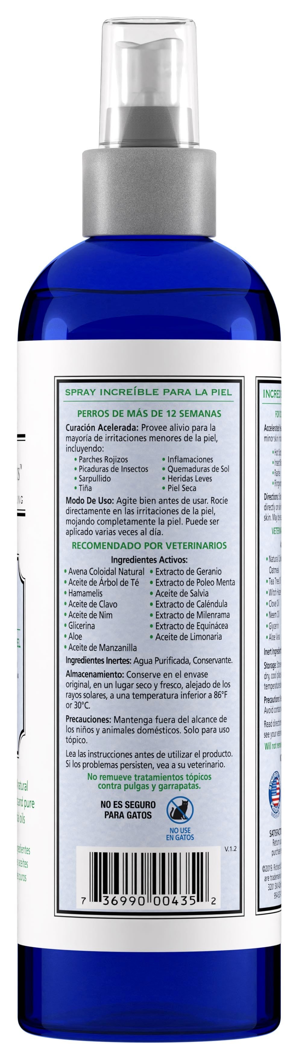 Synergy Labs - Richard's Organics Incredible Skin Spray - Dogs Harmony Pet Supplies Scarborough