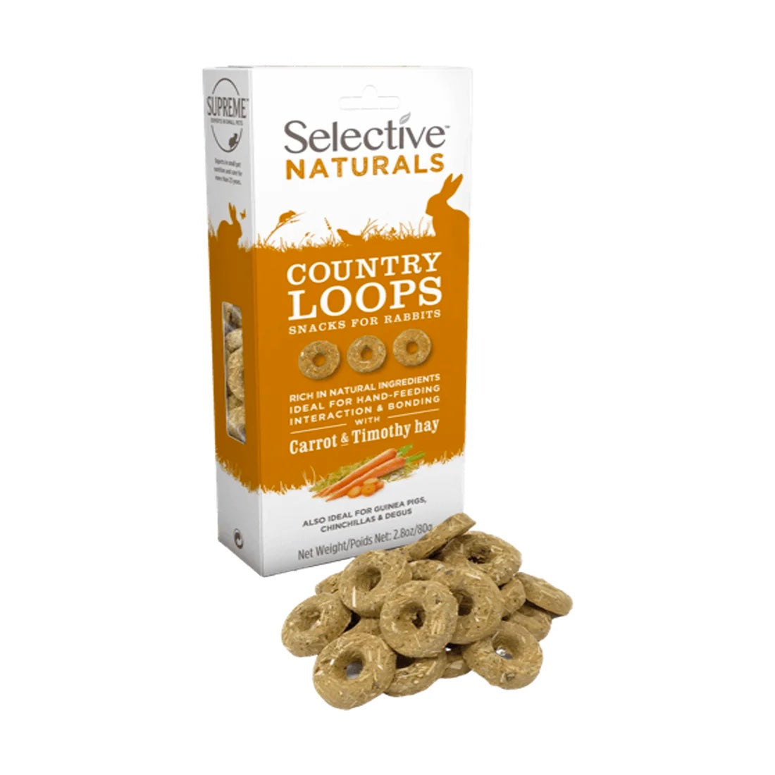 Selective Naturals - Country Loops Carrot - Snack Harmony Pet Supplies Scarborough