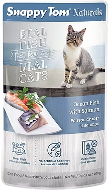 Snappy Tom Naturals – Ocean Fish with Salmon Pouch (100g)