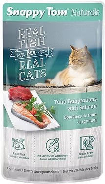 Snappy Tom Naturals – Tuna with Salmon Pouch (100g)