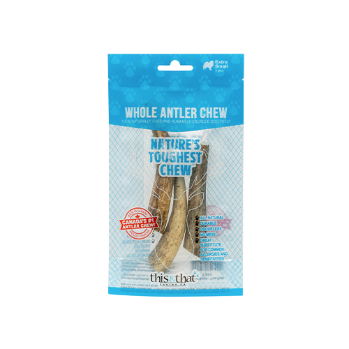 This & That - Whole Antler Chew - Extra Small (3 Pack) Harmony Pet Supplies Scarborough