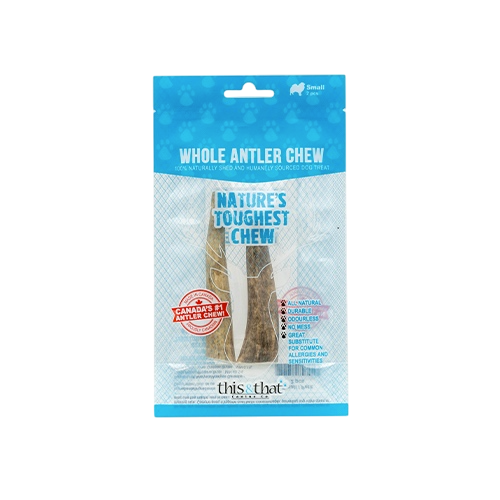 This & That - Whole Antler Chew - Small (2 Pack) Harmony Pet Supplies Scarborough