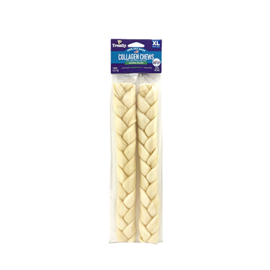 Treatly Collagen Chews - Natural Braids XL Harmony Pet Supplies Scarborough
