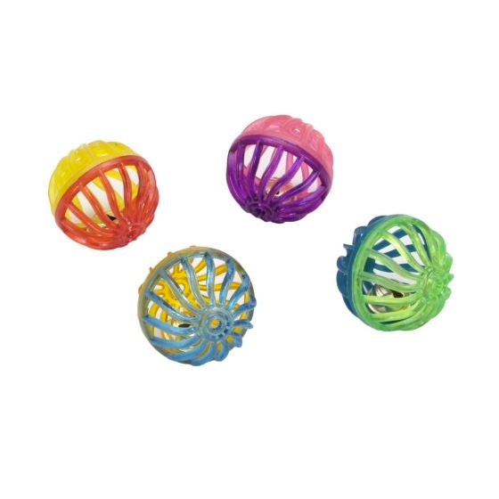 Turbo Lattice Ball Cat 4pk 1.5in Harmony Pet Supplies Scarborough