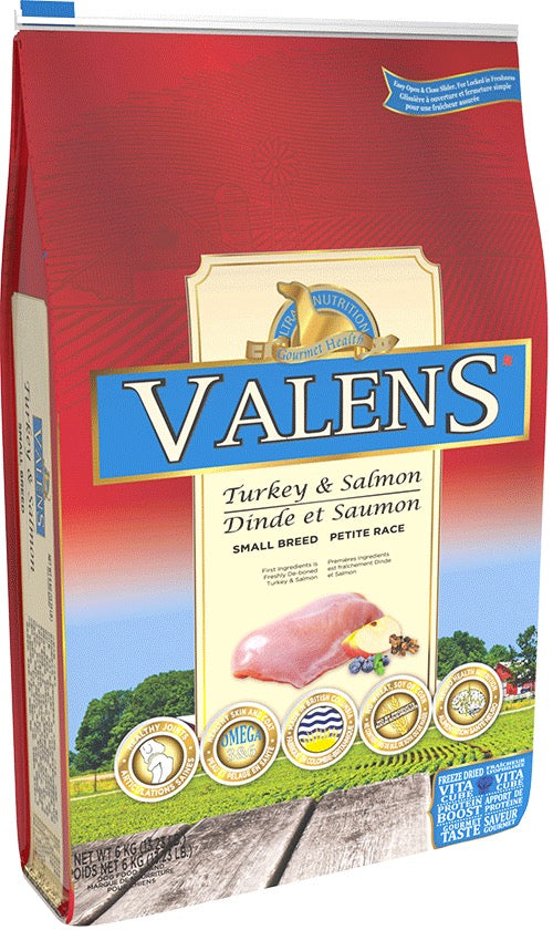 Valens-Turkey_Salmon-Small Breed Dog Food - Front