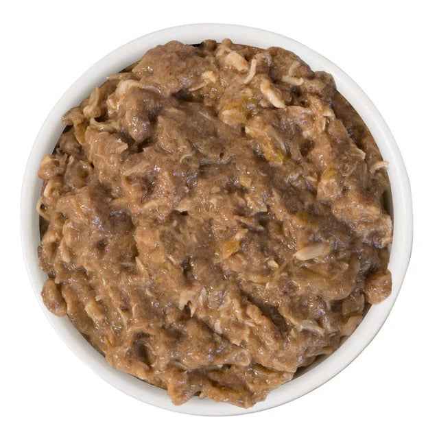 Weruva Cats in the Kitchen - Goldie Lox - Chicken and Salmon cat food real texture in a bowl at Harmony Pet Supplies, Scarborough