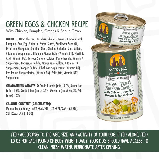 Weruva - Green Eggs and Chicken Recipe - Dog food Harmony Pet Supplies Scarborough