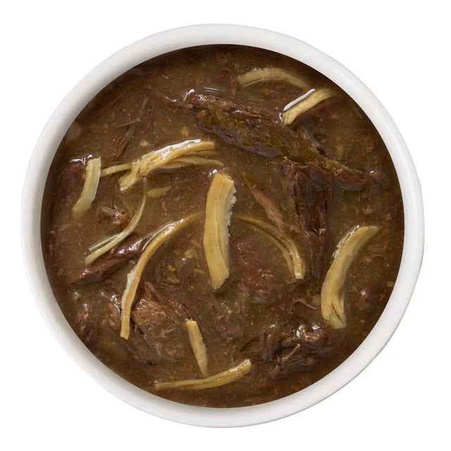 Weruva - Tuna and Chicken Charm Me - Cat Food gravy texture in a bowl at Harmony Pet Supplies, Scarborough