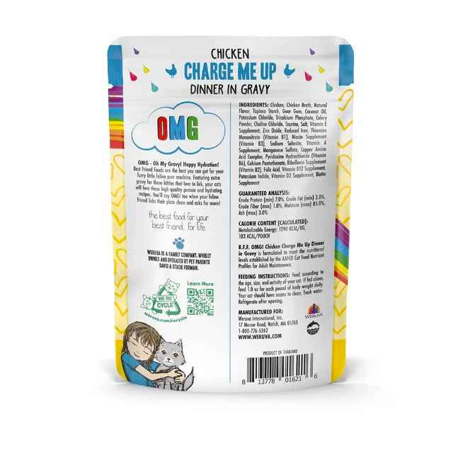 Weruva - Chicken Charge Me Up - Cat Food back description at Harmony Pet Supplies, Scarborough