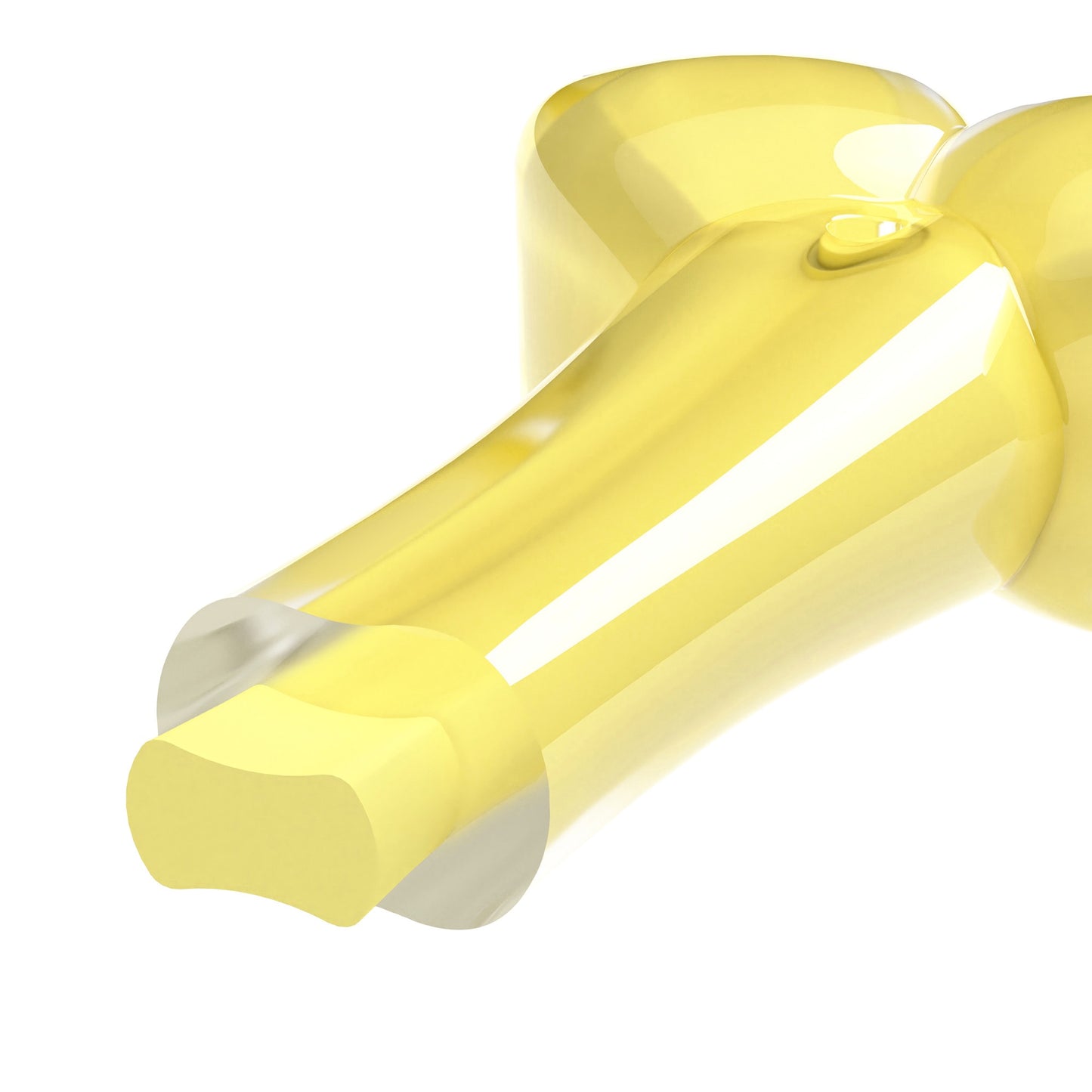 Zeus Yellow Duo dog bone on a white background at Harmony Pet Supplies Scarborough