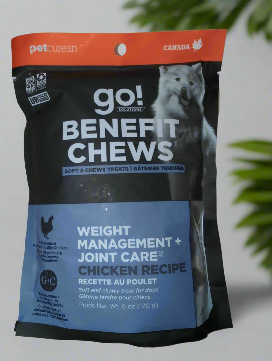 Go Benefit Chews - Weight Management + Joint Care Chicken Recipe - Dog Treats Harmony Pet Supplies Scarborough