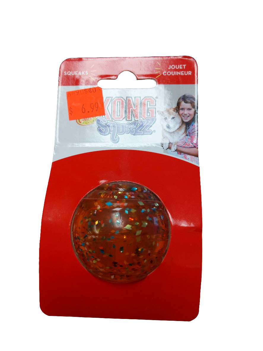 KONG - Squeezz Confetti Ball Harmony Pet Supplies Scarborough