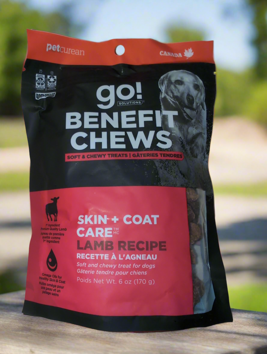 Go Benefit Chews - Skin+Coat Care Lamb Recipe - Dog Treats Harmony Pet Supplies Scarborough