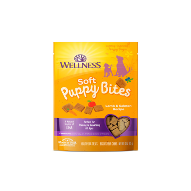 Wellness - Grain Free Soft Puppy Bites Lamb & Salmon Recipe Dog Treat Harmony Pet Supplies Scarborough