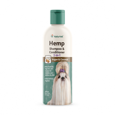 NaturVet® Hemp Shampoo & Conditioner 2-in-1