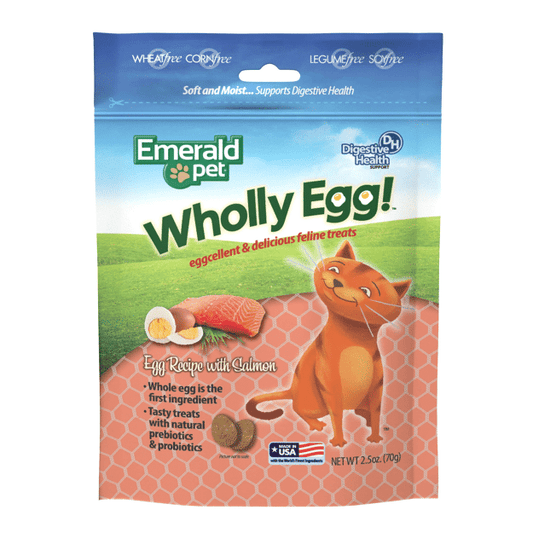 Emerald Pet Wholly Egg - Salmon - Cat Treats