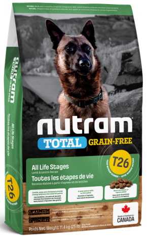Nutram T26 Total Grain-Free Lamb and Lentils Recipe Dog Food Harmony Pet Supplies Scarborough