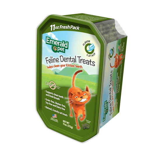Emerald Pet Cat Dental Treat Tub - Catnip