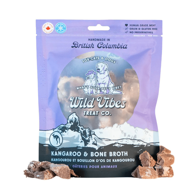 Wild Vibes Kangaroo & Bone Broth Treats - Harmony Pet Supplies