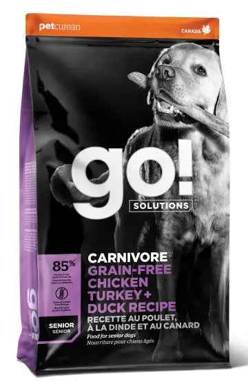 Go Carnivore Grain Free Chicken Turkey Duck Senior Dog