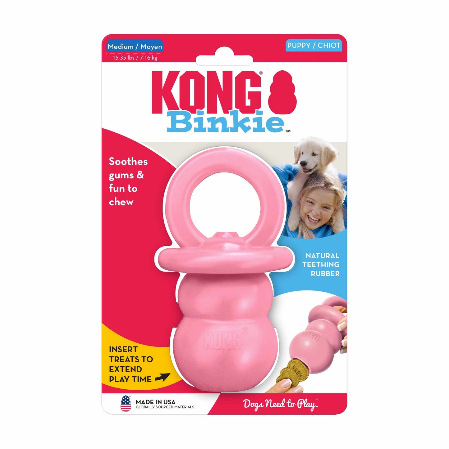Kong Binkie - Puppy - Medium Harmony Pet Supplies Scarborough