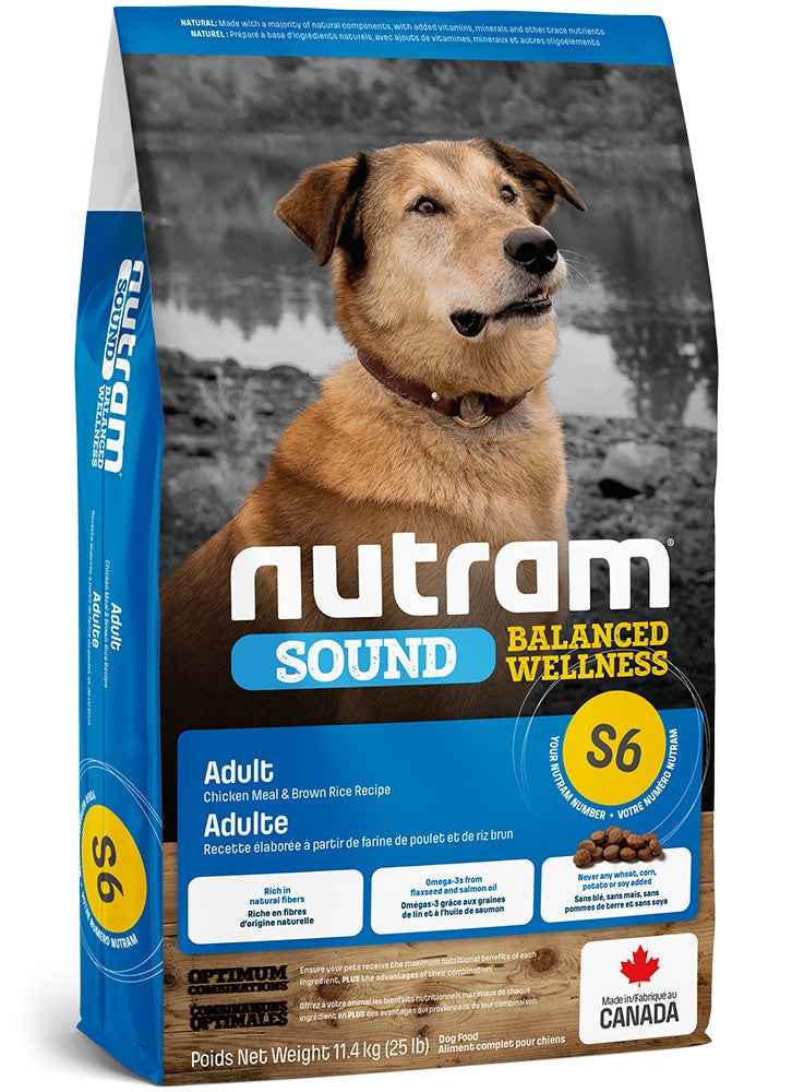 Nutram S6 Sound Balanced Wellness Adult Dog Food – Chicken & Brown Rice