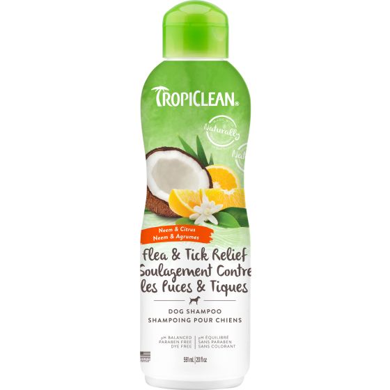 Tropiclean Neem & Citrus Flea & Tick Relief Dog Shampoo Harmony Pet Supplies Scarborough