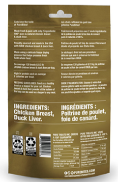 PureBites® Chicken Breast & Duck Liver Freeze-Dried Cat Treats