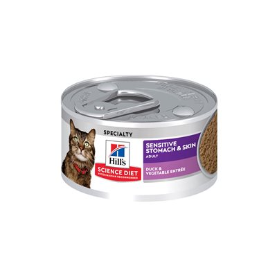 Hill's Science Diet Adult Cat Sensitive Stomach & Sensitive Skin Duck