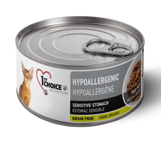 1st Choice Adult Hypoallergenic Grain Free Duck Canned Paté Cat