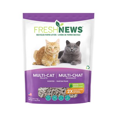 Pestell Fresh News Recycled Paper Multi-Cat Litter