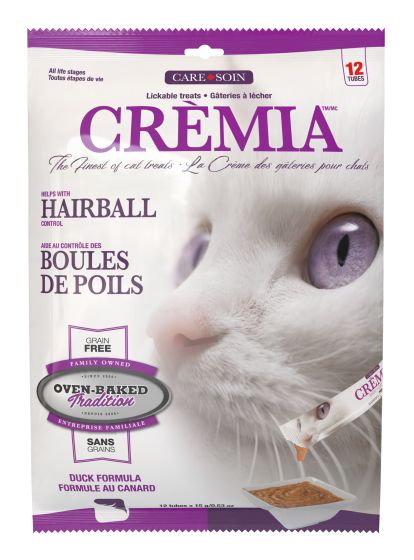 Package of Oven-baked tradition Cremia hariball cat treats at Harmony Pet Supplies Scarborough