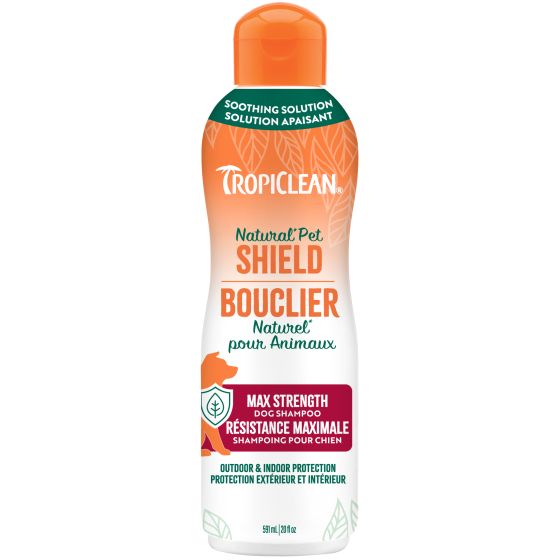 TropiClean Natural Pet Shield Max Strength Shampoo for Dogs