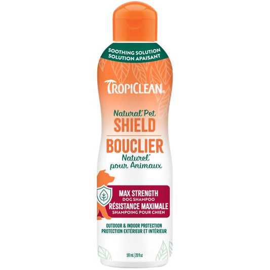 TropiClean Natural Pet Shield Max Strength Shampoo for Dogs