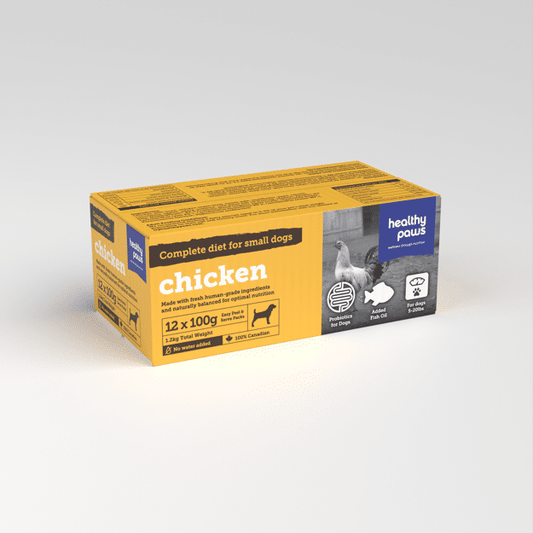 Healthy Paws Complete Small Dog Dinner Chicken 12 x 100g